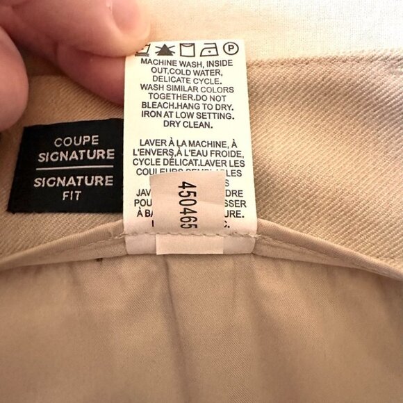 RW&Co. Womens Slim Leg Trousers Beige Size 4 Suiting Signature Fit Ankle Length - Picture 7 of 11